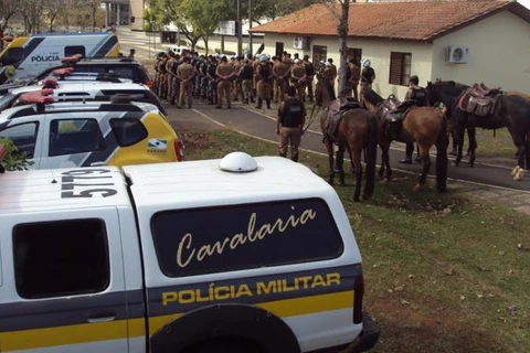 Operação presença da PM visa centro de Ponta Grossa