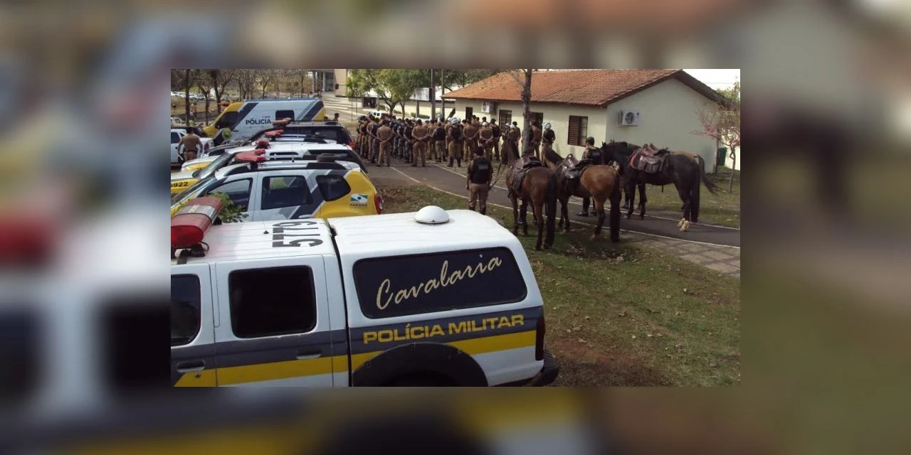 Operação presença da PM visa centro de Ponta Grossa