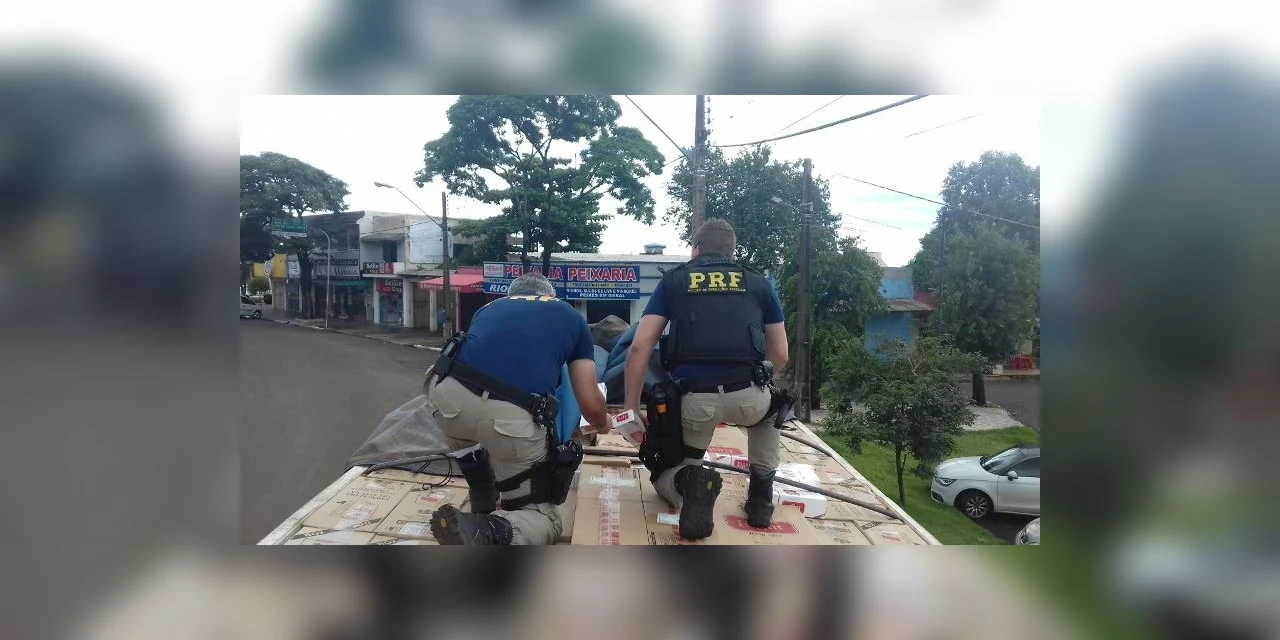 PRF apreende carga de cigarro avaliada em R$ 1,5 milhão no Paraná
