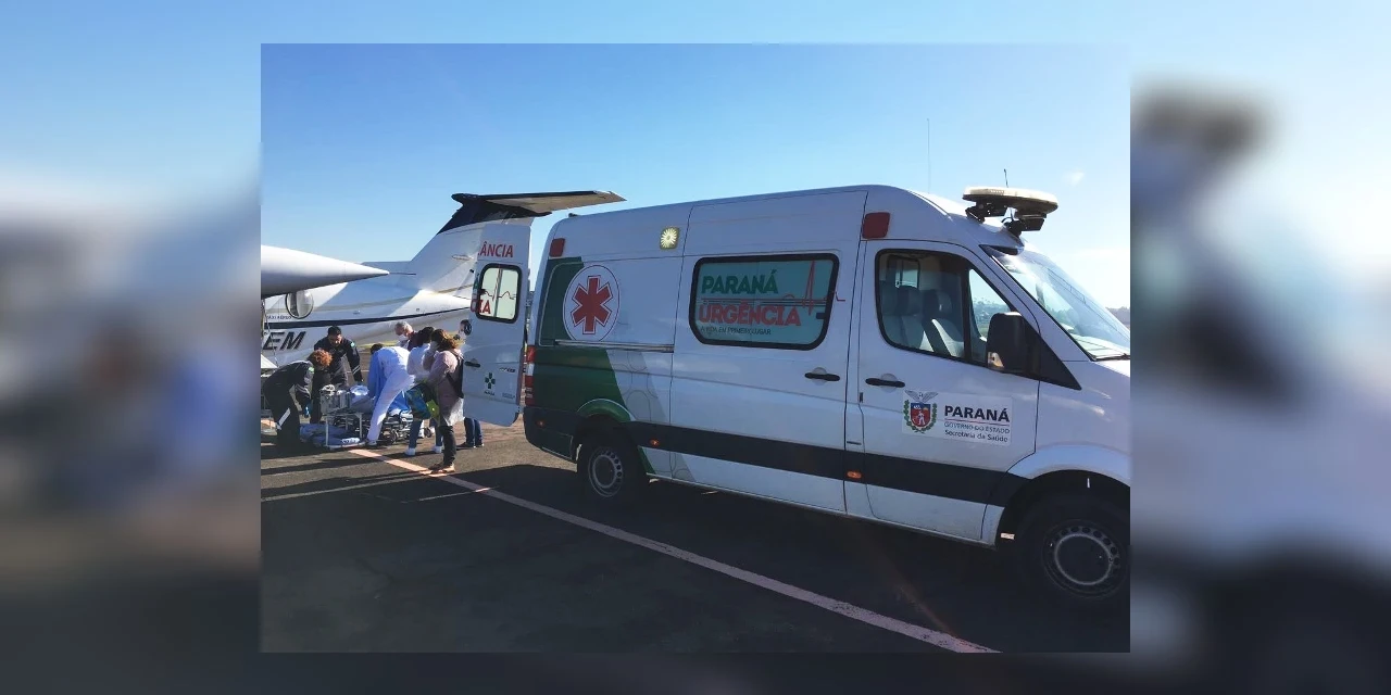 Resgate aéreo atende criança com queimaduras em PG