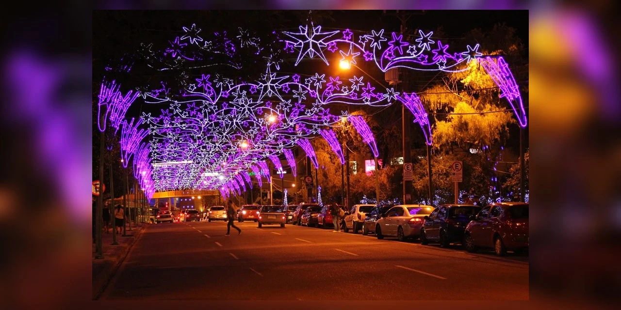 Ruas do centro de PG podem ter bloqueios para instalação da iluminação natalina