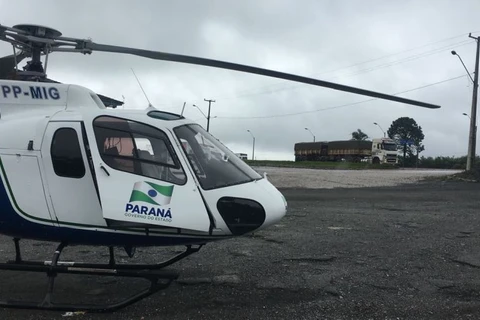 Resgate Aeromédico é acionado para atender vitima de acidente na BR-277