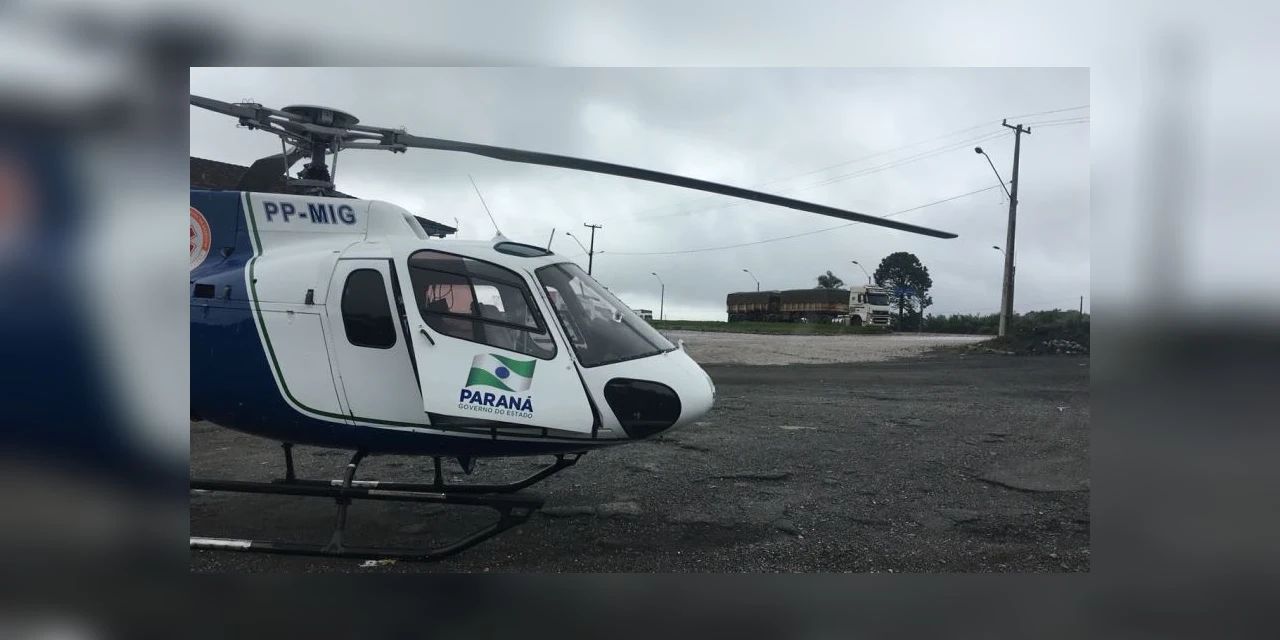 Resgate Aeromédico é acionado para atender vitima de acidente na BR-277
