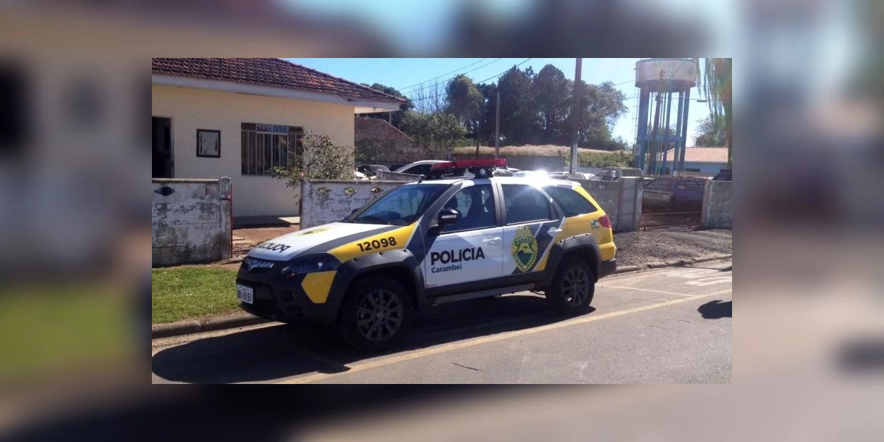 Caminhoneiro é amarrado após roubo de caminhão em Carambeí