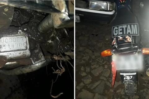 GM apreende dupla  com moto adulterada em PG