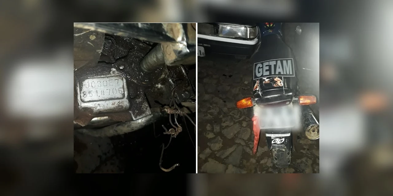 GM apreende dupla  com moto adulterada em PG
