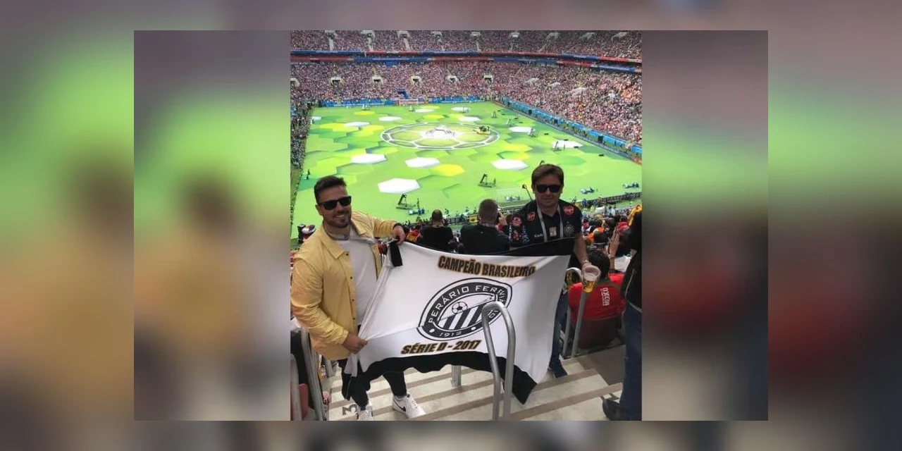 Torcedores do Operário levam bandeira no jogo Brasil e Suíça