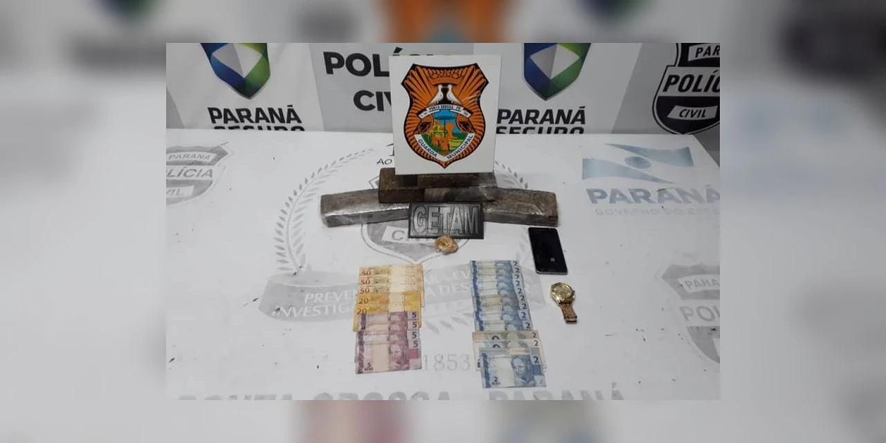 Guarda Municipal apreende mais de 4 Kg de drogas em PG; um suspeito foi preso