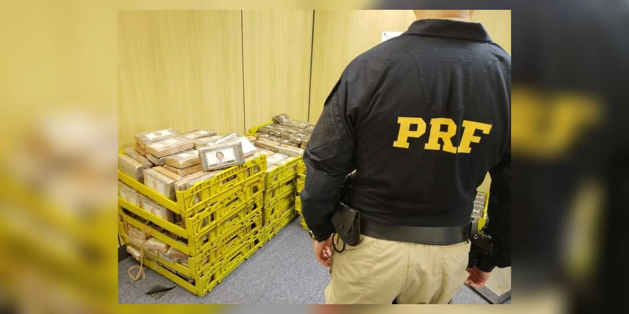 PRF apreende 872 Kg de cocaína na RMC de Curitiba