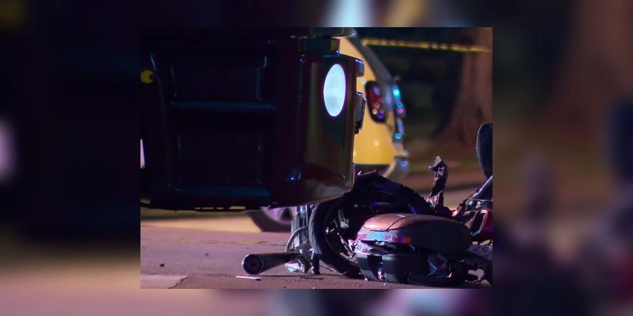 Dupla colide moto após assalto a estabelecimento comercial em PG; diz policia