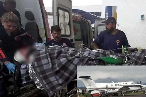 Rapaz que foi vítima de explosão em churrasqueira é transferido para hospital em Curitiba