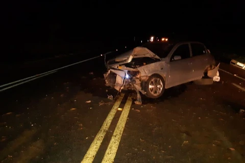 Acidente no trevo de Ipiranga deixa uma pessoa com ferimentos graves