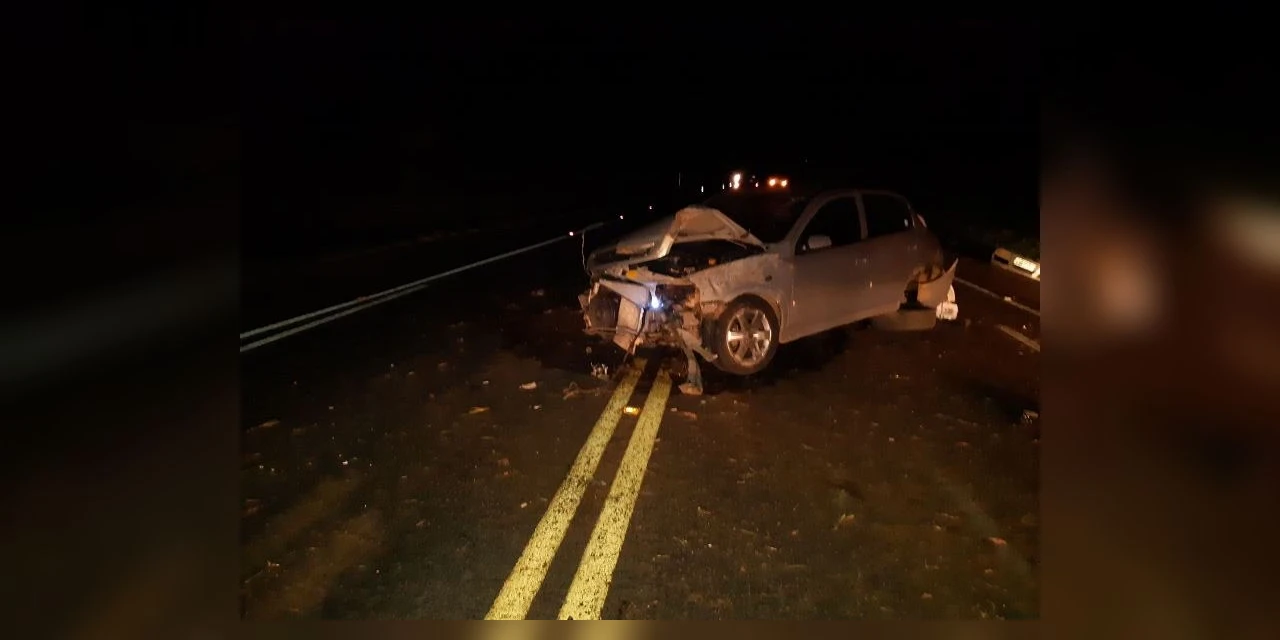 Acidente no trevo de Ipiranga deixa uma pessoa com ferimentos graves