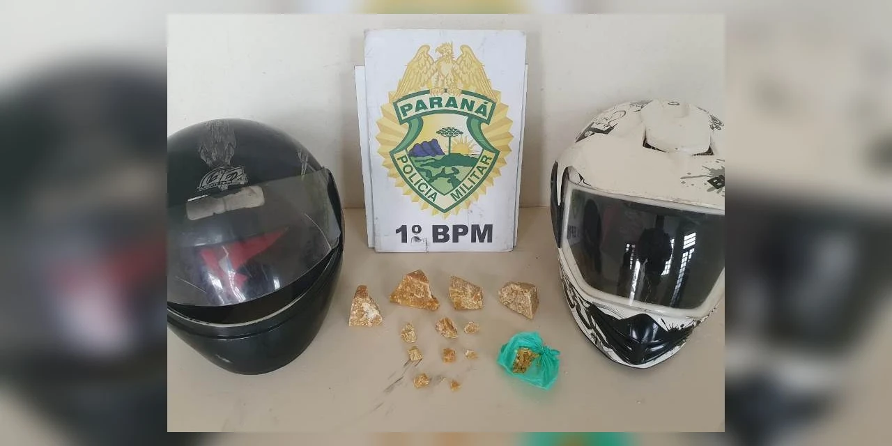 Motociclista e garupa são detidos com crack em bairro de PG