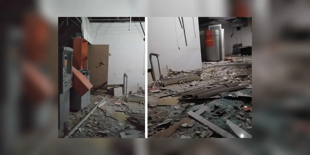 Bandidos explodem agencia bancaria em Ipiranga