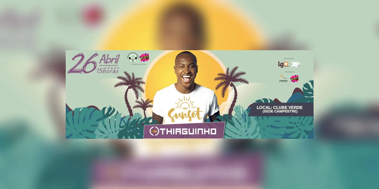 Quer ganhar 4 ingressos Open Bar para show do Thiaguinho em PG? Acesse!