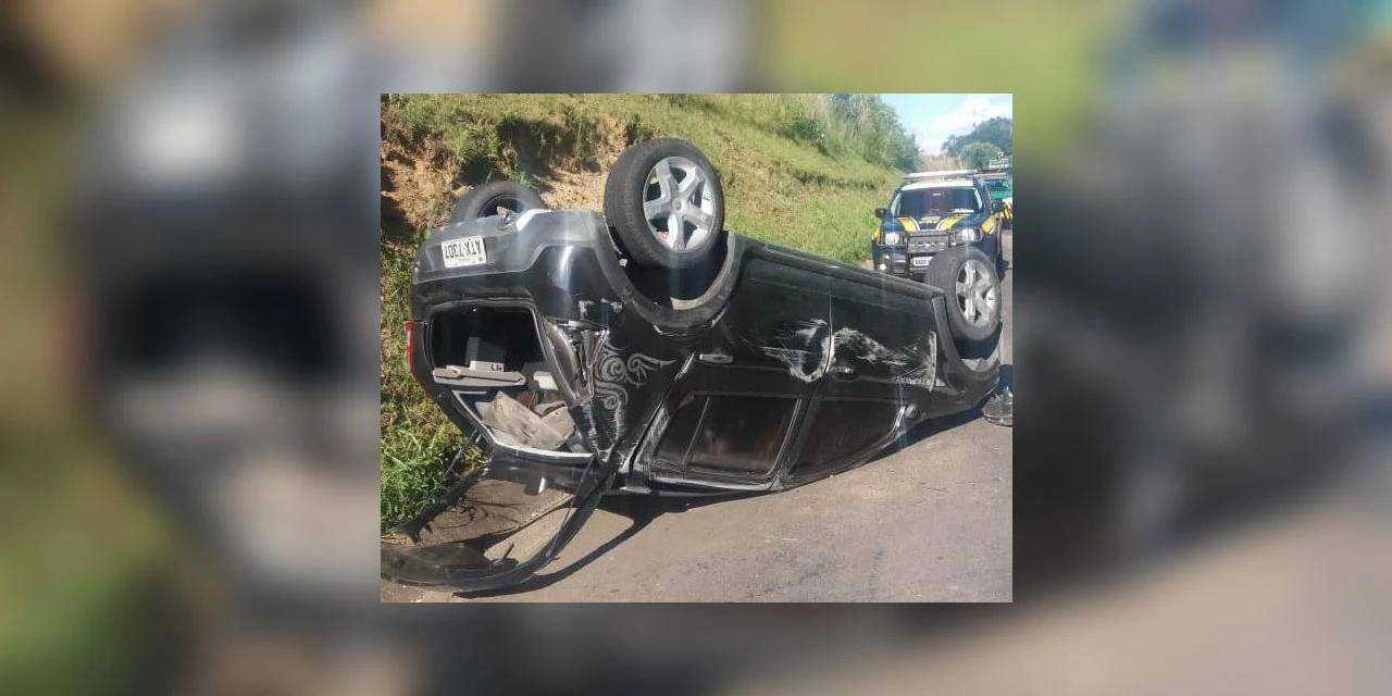 Capotamento em Guamiranga deixa duas pessoas com ferimentos