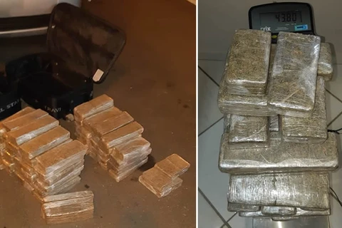 Casal de Joinville é preso com mais de 43 kg de maconha na BR-277