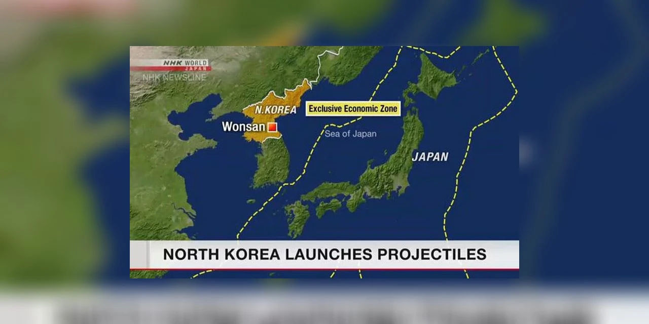Projéteis norte-coreanos são disparados na manhã deste domingo