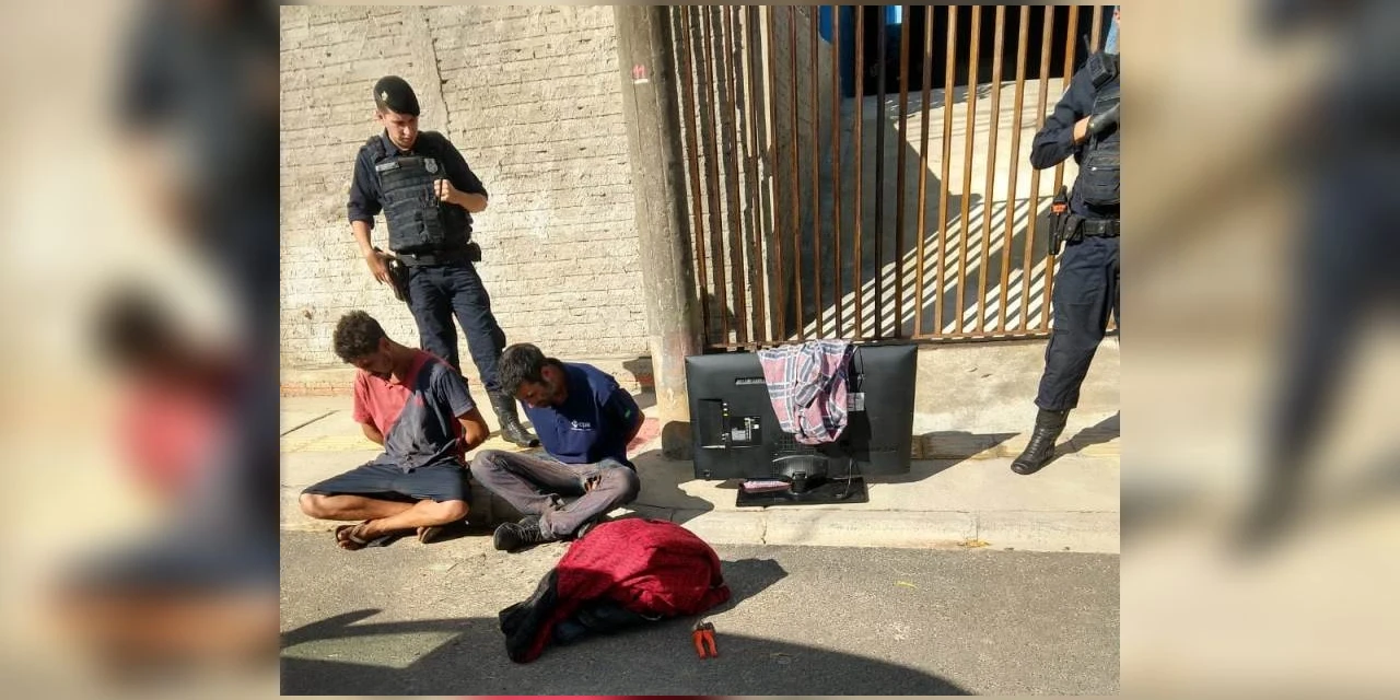 Procurado pela policia é preso com televisor roubado na Ronda