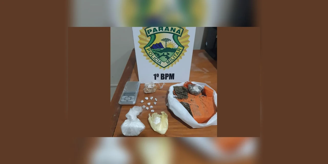 Duas pessoas são presas suspeitas de trafico de drogas em Castro