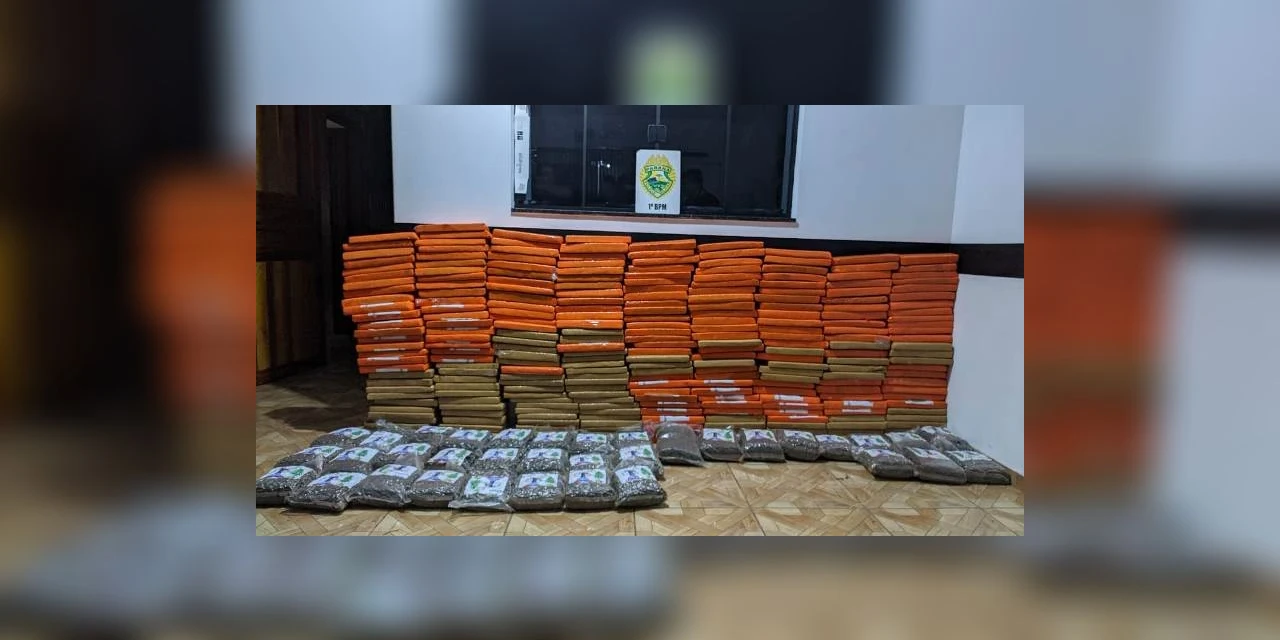 Traficante morre em confronto com a PM; 338 quilos de maconha foram apreendidos