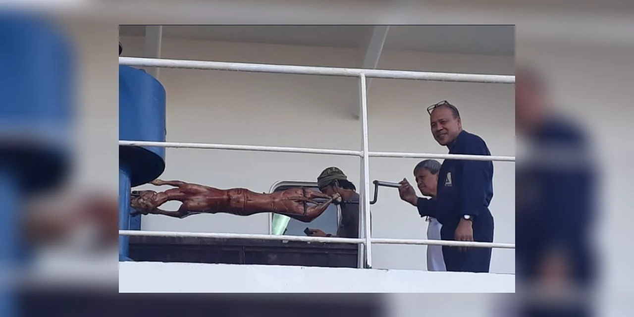 Suposto vídeo de tripulantes de navio assando cachorro em Paranaguá causa revolta nas redes sociais