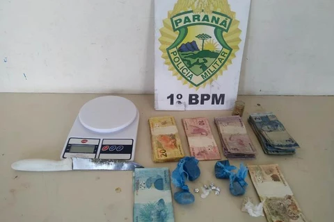 PM encontra maconha, crack e fecha ponto e drogas em PG