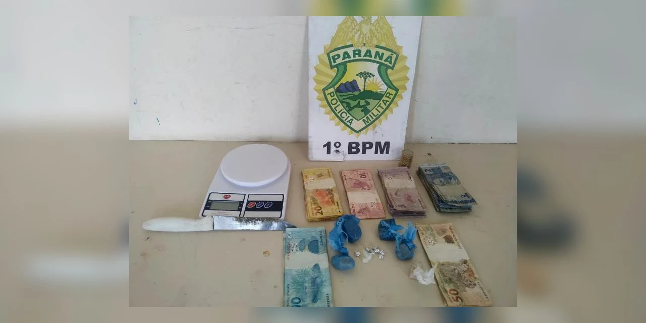 PM encontra maconha, crack e fecha ponto e drogas em PG