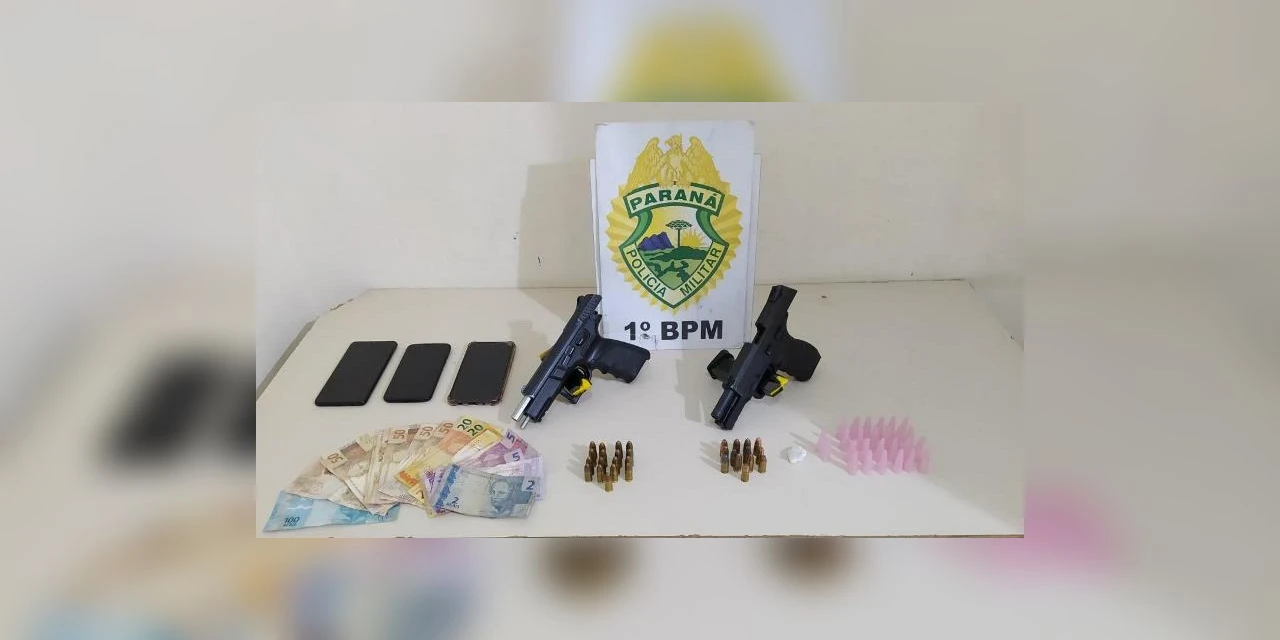 Trio é preso com armas e drogas em bairro de PG
