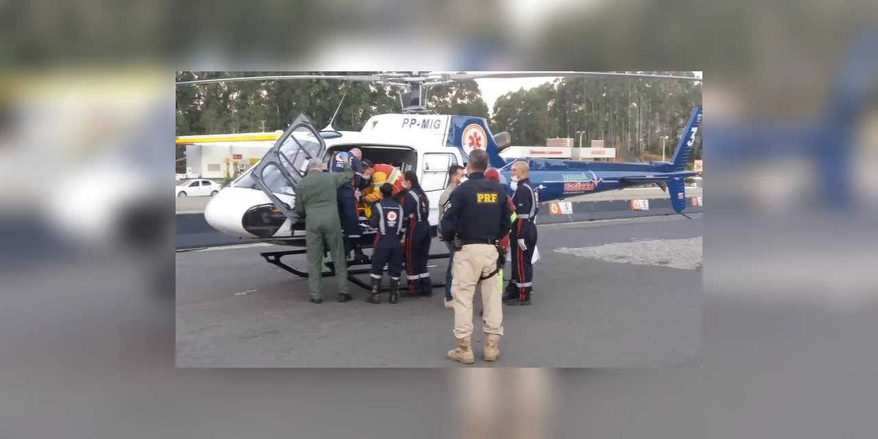 Pedestre é socorrido em estado grave após ser atropelado na BR-376