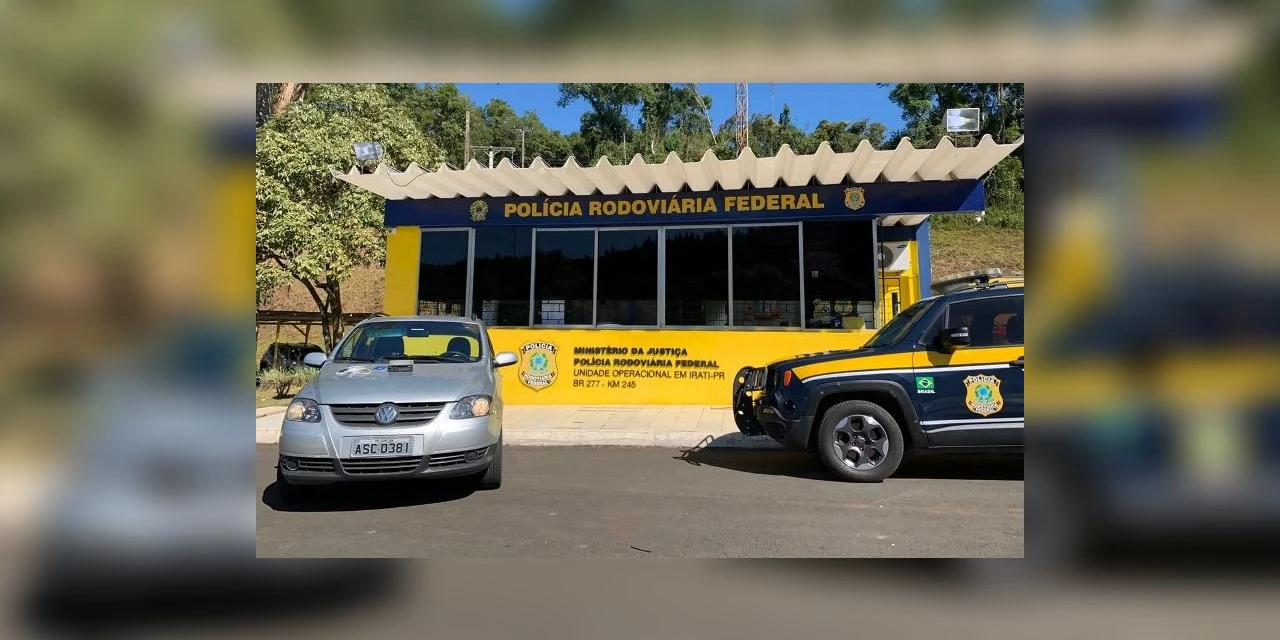 Veículo tomado de assalto na capital é recuperado pela PRF em Irati