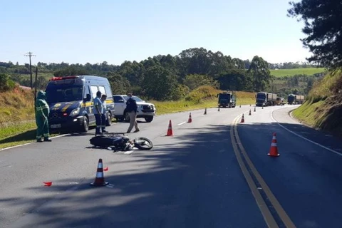 Motociclista  morre atropelado após acidente na BR-373 em Ipiranga