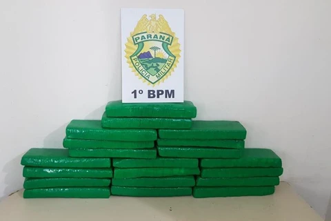 Choque apreende 24 quilos de maconha em Ponta Grossa