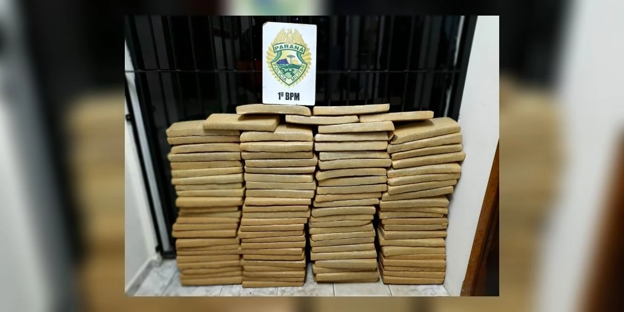 Choque apreende 110 quilos de maconha na região