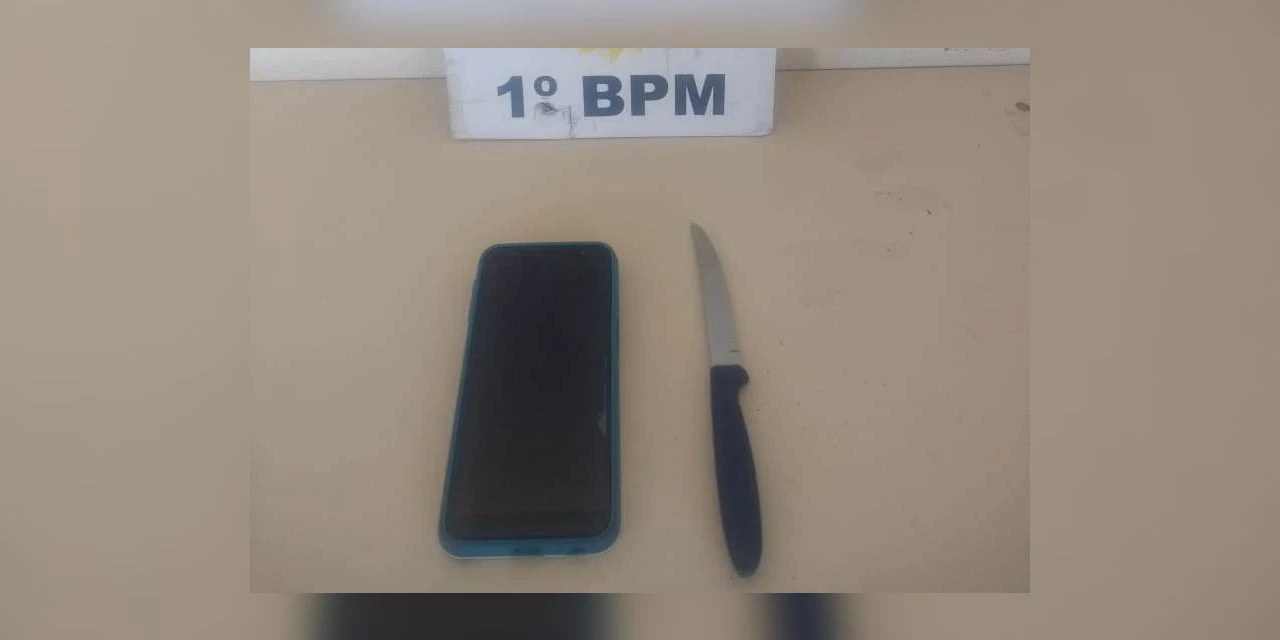 Criminoso rouba celular de vítima, mas é preso logo depois pela PM na Souza Naves