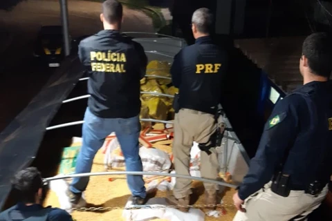 Apreensão recorde da PRF e PF tira de circulação 28 toneladas de maconha