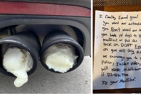 Homem se irrita com 'Mustang barulhento' de vizinho e coloca espuma expansiva no escapamento