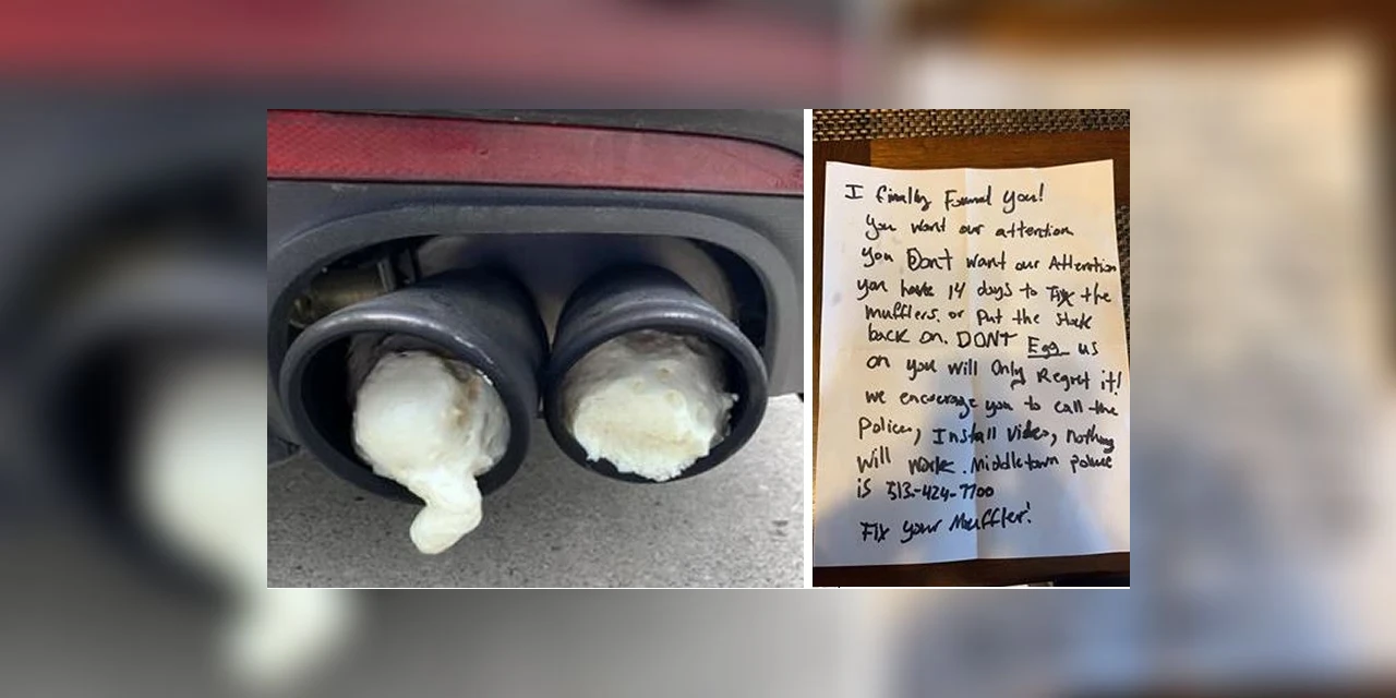 Homem se irrita com 'Mustang barulhento' de vizinho e coloca espuma expansiva no escapamento