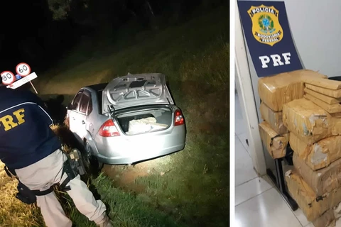 PRF de Ponta Grossa apreende grande quantidade de drogas em Irati