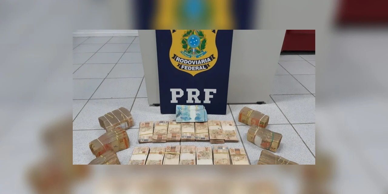 Operação Tamoio da PRF apreende mais de R$ 200 mil sem origem em Tibagi