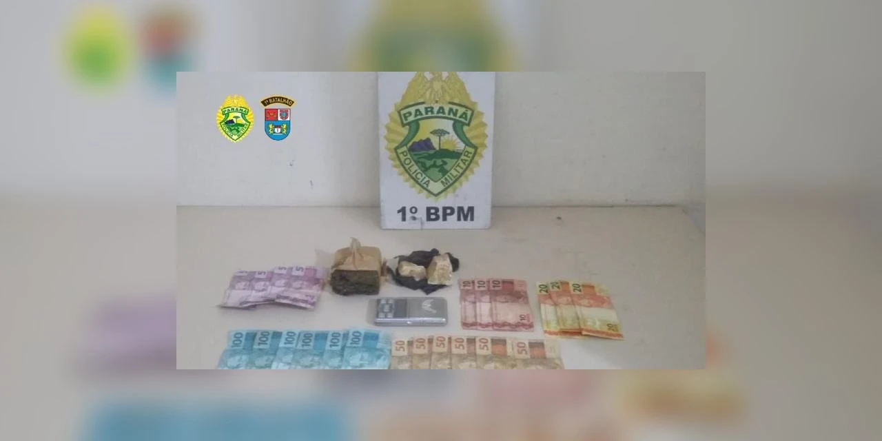 Rapaz de 21 anos é preso, após ser flagrado traficando drogas em PG