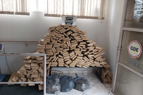 Foz do Iguaçu - Casal com meia tonelada de maconha é preso em motel