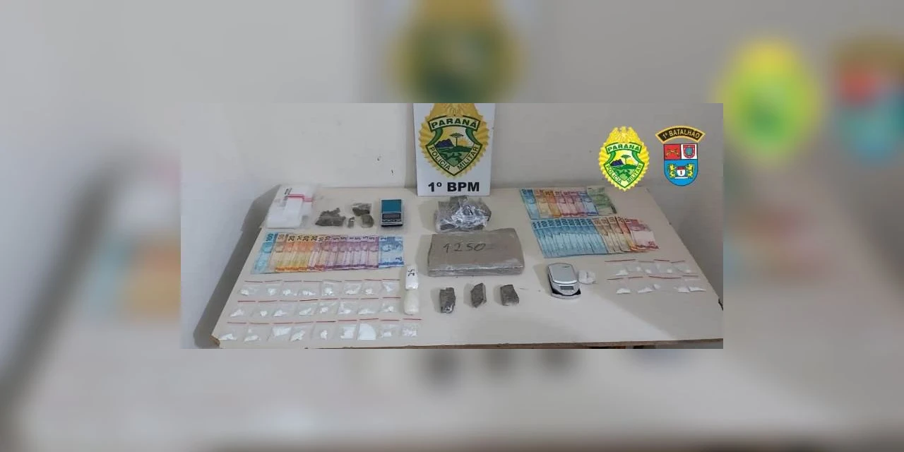 PM prende mulher e três homens e fecha 'boca de fumo' em PG