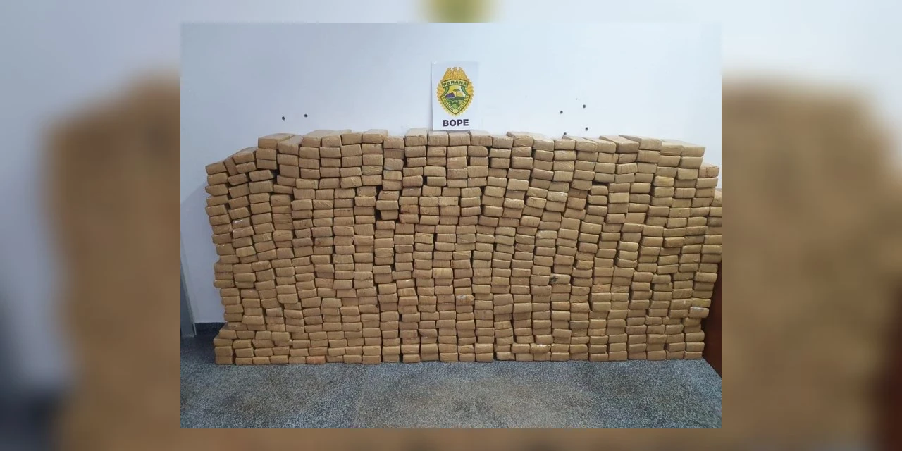 Bope apreende quase 500 quilos de maconha próximo ao pedágio de São Luiz do Purunã