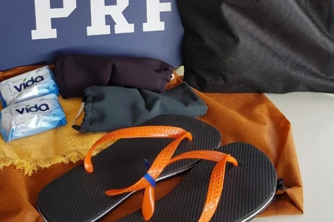 PRF, Depen e Rodonorte distribuirão chinelos e itens de higiene a andarilhos