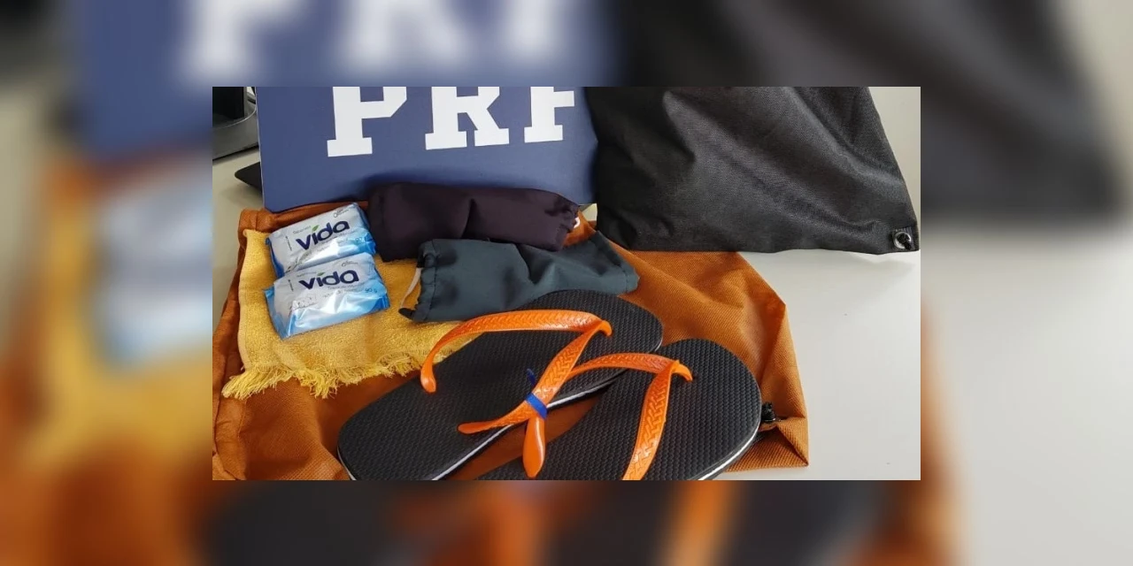 PRF, Depen e Rodonorte distribuirão chinelos e itens de higiene a andarilhos