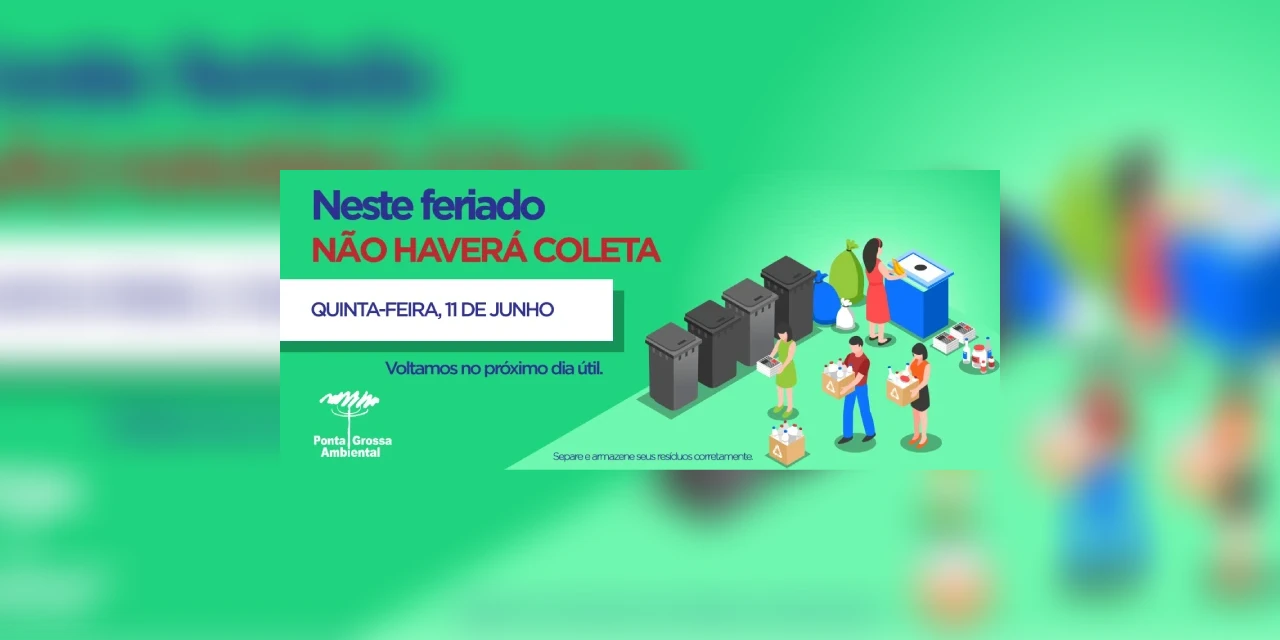 Nota PGA – NÃO HAVERÁ COLETA