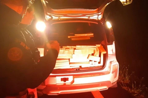 Traficante é preso transportando 423 quilos de maconha em Palmeira em carro roubado