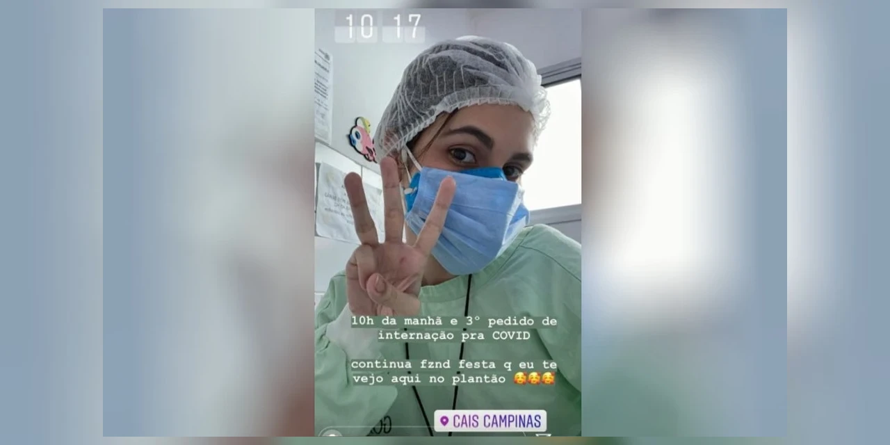 ‘Continue dando festa que te vejo no meu plantão’; diz médica plantonista